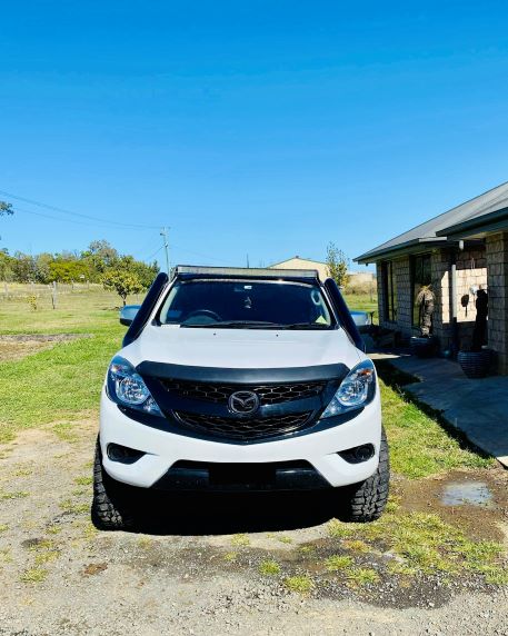 Mazda BT50 (2012 - 2020) - Mid Entry DUAL Snorkels - Seamless Powder Coated