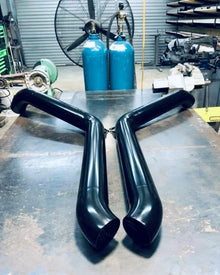Toyota Landcruiser HDJ (6 Cylinder) - 79 Series - 4" DUAL Snorkels - Basic Weld Powder Coated