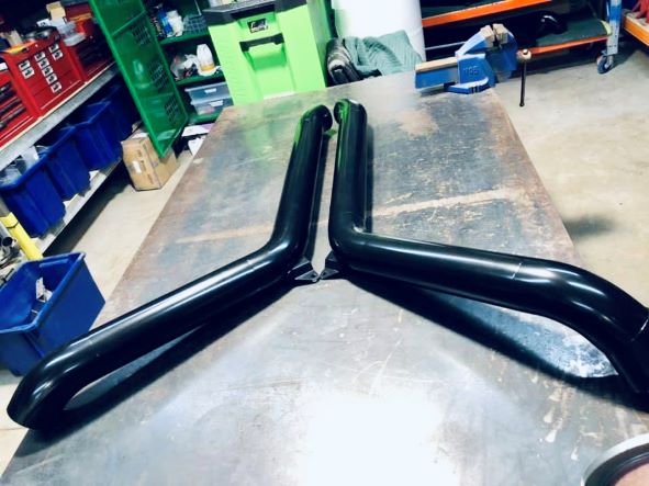 Toyota Landcruiser HDJ (6 Cylinder) - 79 Series - 4" DUAL Snorkels - Basic Weld Powder Coated