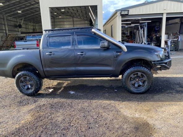 Ford PX Ranger (3.2 Lt) - Short Entry Snorkel - Basic Weld Polished