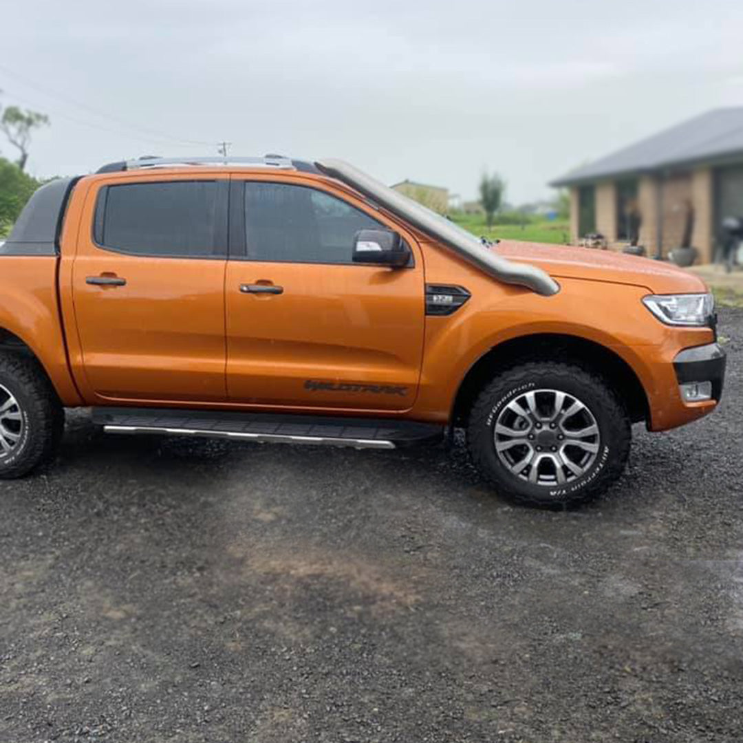 Ford PX Ranger (3.2Lt) - Mid Entry DUAL Snorkels - Seamless Polished