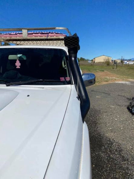 Nissan Patrol GU S1-4 Tapered Guard Entry 4" Snorkel with Ram Head