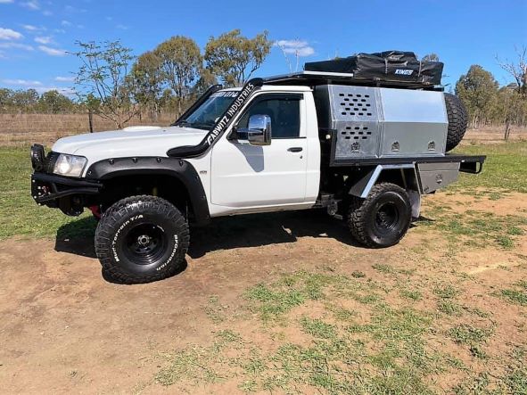 Nissan Patrol GU TB45 & TB48 - Petrol - Tapered Guard Entry Snorkel - Basic Weld Powder Coated