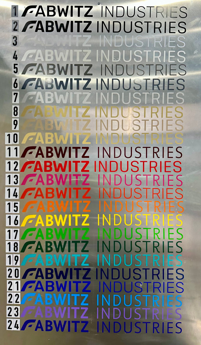 Fabwitz Vinyl Stickers
