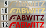 Fabwitz Vinyl Stickers