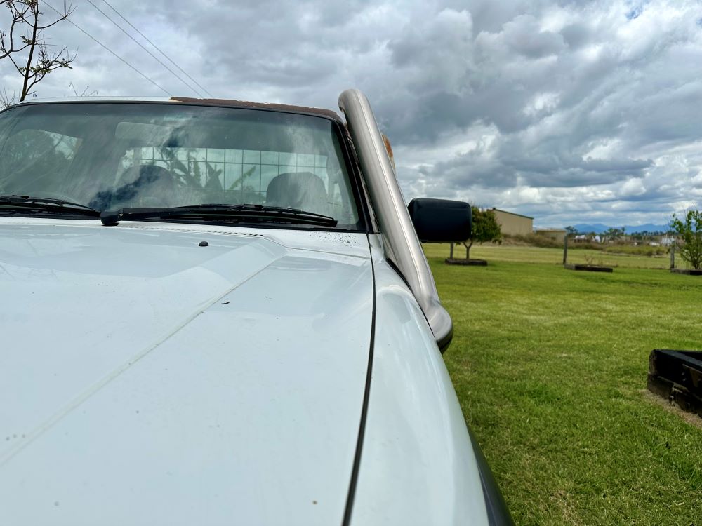 Nissan Patrol GU TB45 & TB48 - Petrol - Cover Up/Rounded Guard Entry Snorkel - Basic Weld Polished