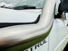 Nissan Patrol GU TB45 & TB48 - Petrol - Cover Up/Rounded Guard Entry Snorkel - Basic Weld Polished