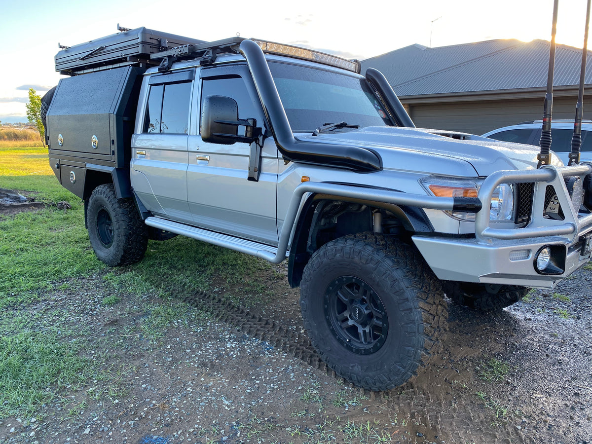 Toyota Landcruiser (2007-2023) - VDJ 79/76 Series - 4" Snorkel - Basic Weld Powder Coated