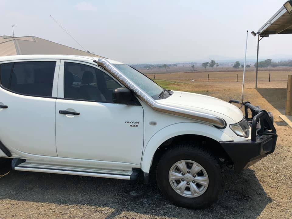 Mitsubishi Triton MN - (2009 - 2014) - Long Entry Snorkel - Basic Weld Polished