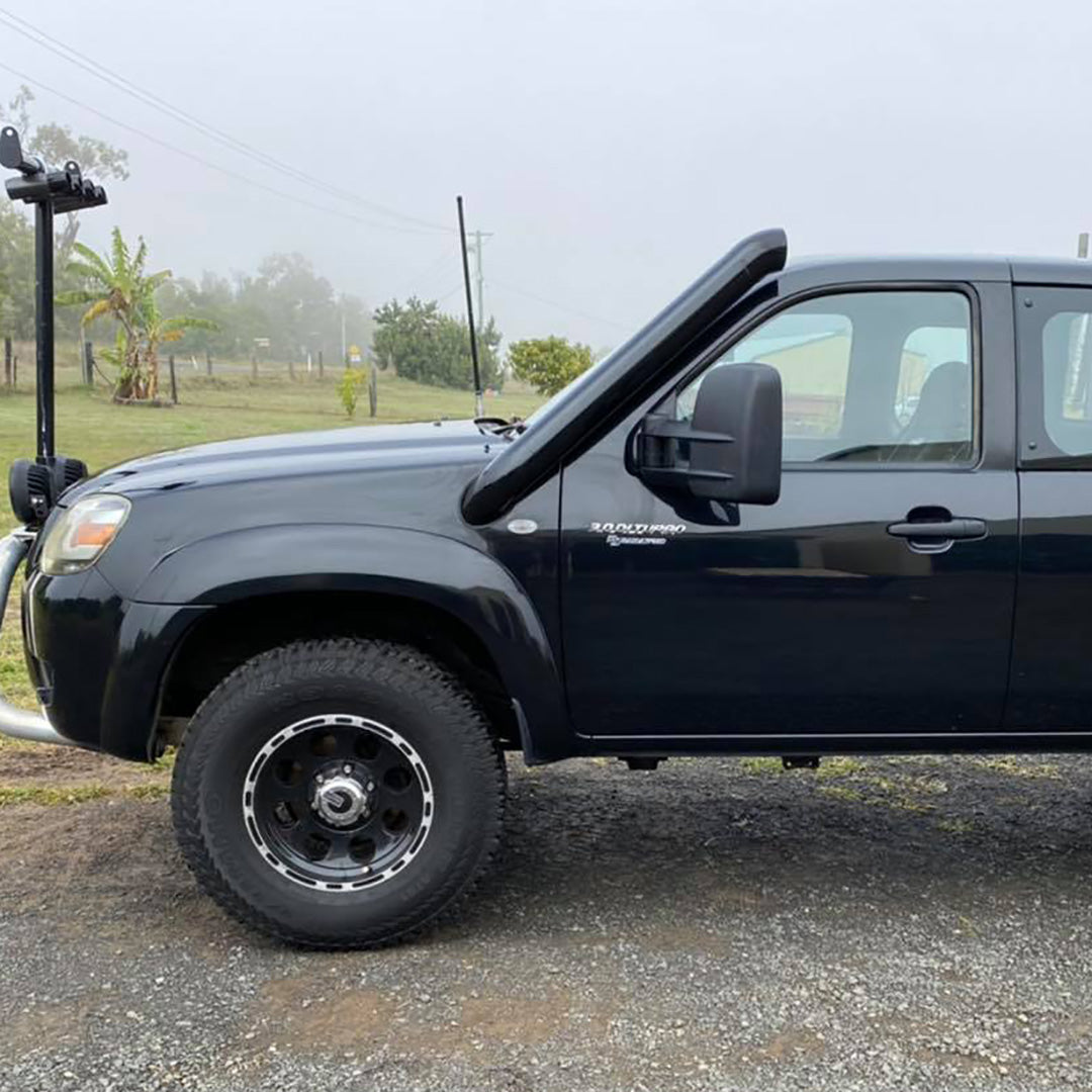 Mazda BT50 (2008 - 2011) - Short Entry Snorkel - Seamless Powder Coated