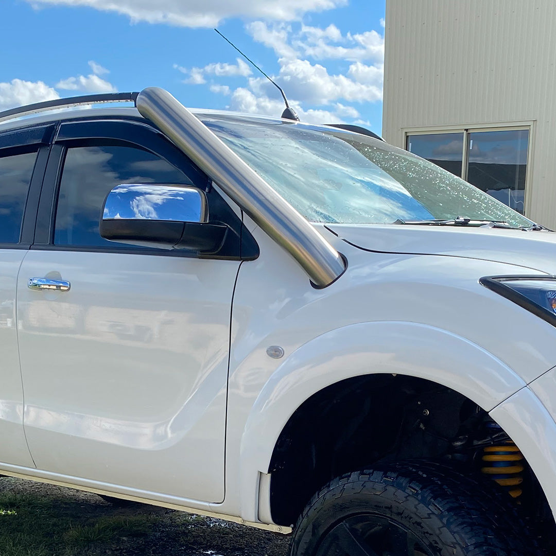 Mazda BT50 (2021 - Present) - Short Entry Snorkel - Basic Weld Polished