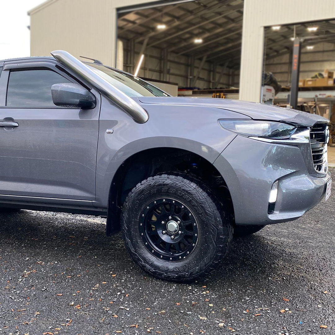 Mazda BT50 (2021 - Present) - Short Entry Snorkel - Seamless Polished