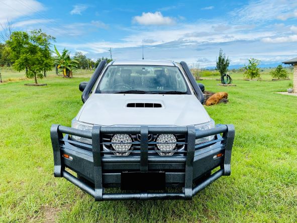 Toyota Hilux N70 - (2005 - 2014) - Short Entry DUAL Snorkels - Seamless Powder Coated