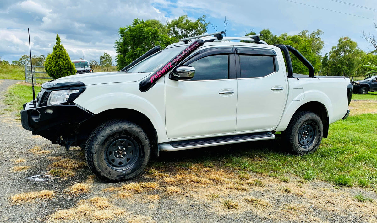 Nissan Navara (D23) NP300 - DUALS - Short Entry Snorkels - Seamless Powder Coated