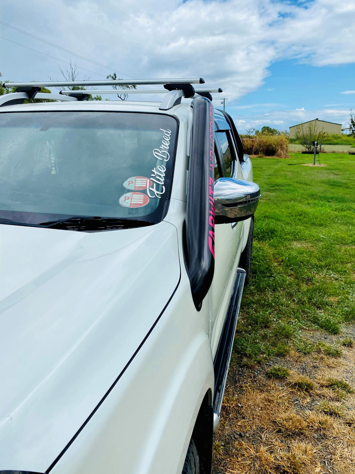 Nissan Navara (D23) NP300 - DUALS - Short Entry Snorkels - Seamless Powder Coated