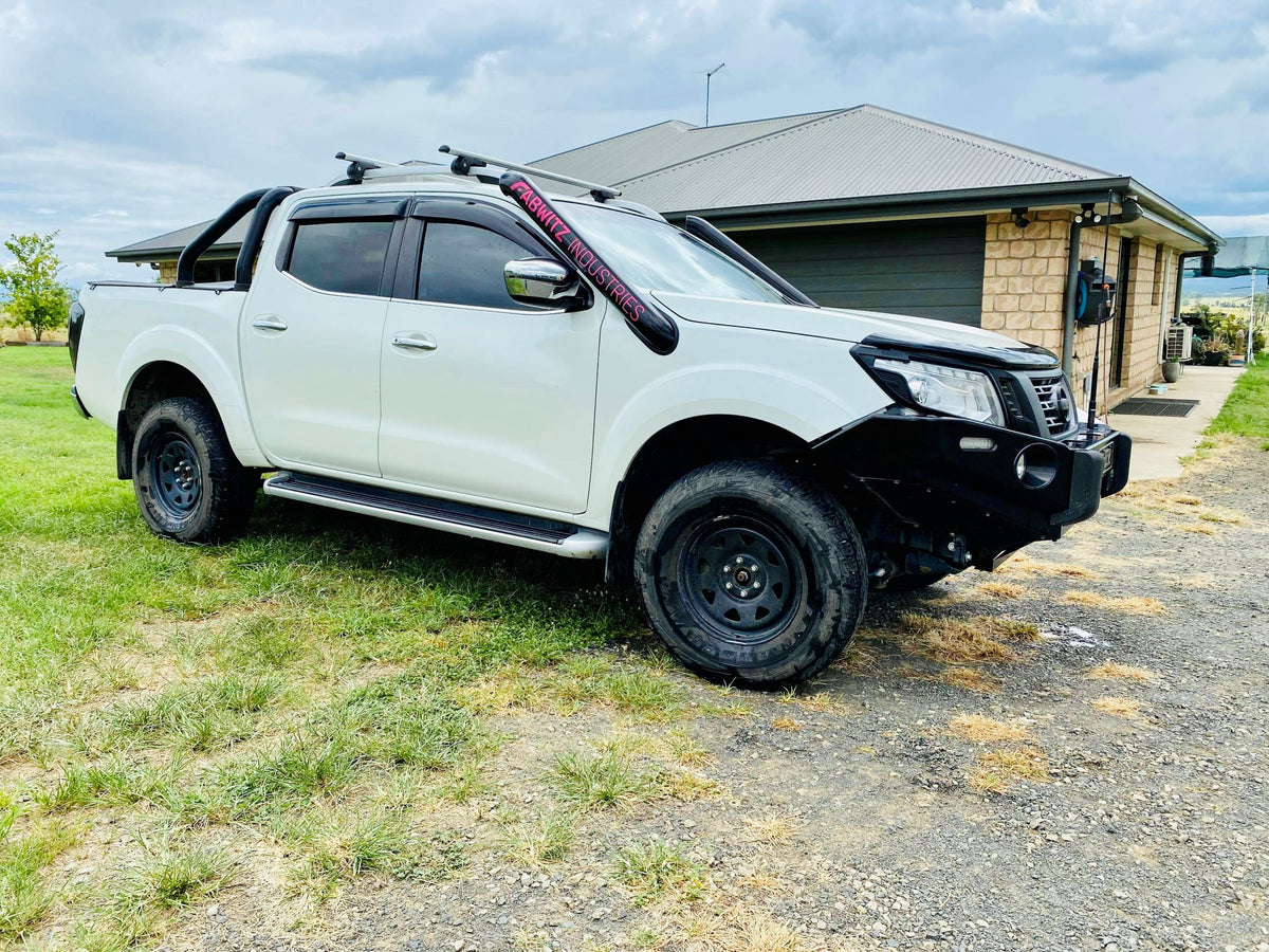 Nissan Navara (D23) NP300 - DUALS - Short Entry Snorkels - Seamless Powder Coated