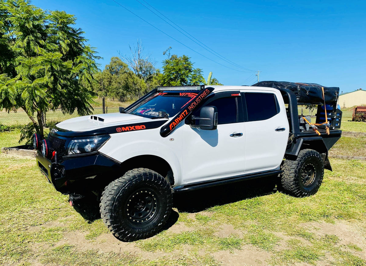 Nissan Navara (D23) NP300 - DUALS - Short Entry Snorkels - Seamless Powder Coated