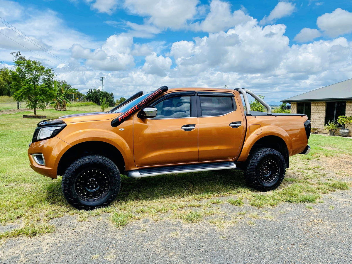 Nissan Navara (D23) NP300 - DUALS - Short Entry Snorkels - Seamless Powder Coated