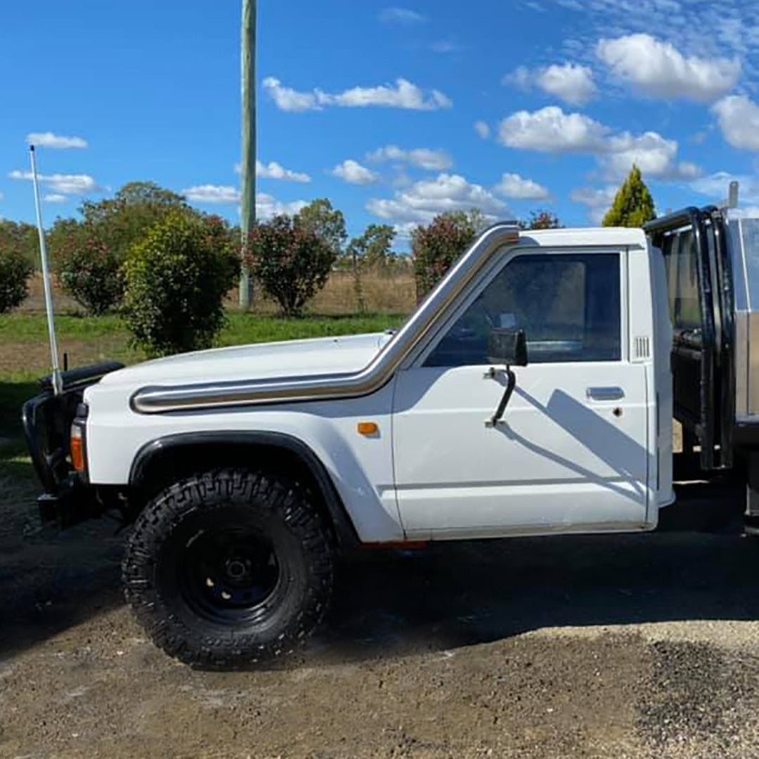 Nissan Patrol GQ - Standard Long Entry Snorkel - Basic Weld Polished