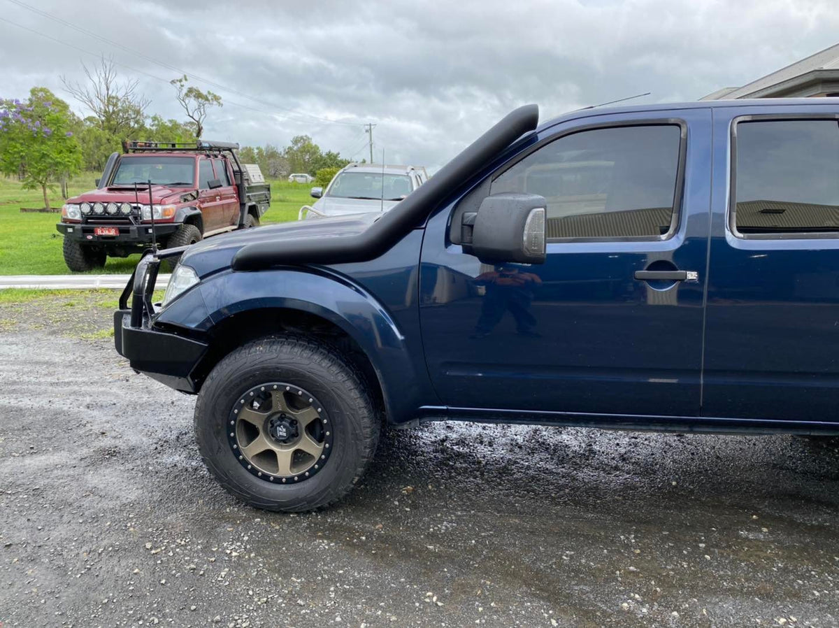 Nissan Navara D40 - Standard Entry Snorkel - Basic Weld Powder Coated