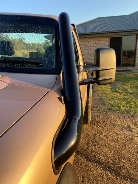 Nissan Patrol GU S1-4 - Cover up / Rounded Guard Entry Snorkel - Basic Weld Powder Coated