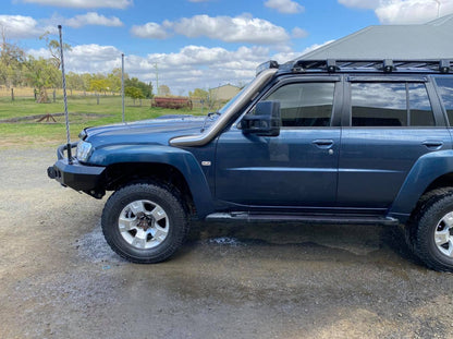 Nissan Patrol GU TB45 & TB48 - Petrol - Tapered Guard Entry Snorkel - Seamless Polished