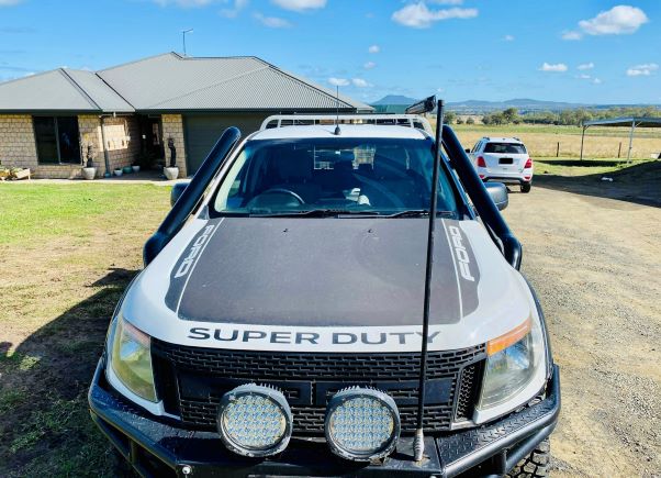 Ford PX Ranger (BI-Turbo WildTrak) - Mid Entry DUAL Snorkels - Seamless Powder Coated