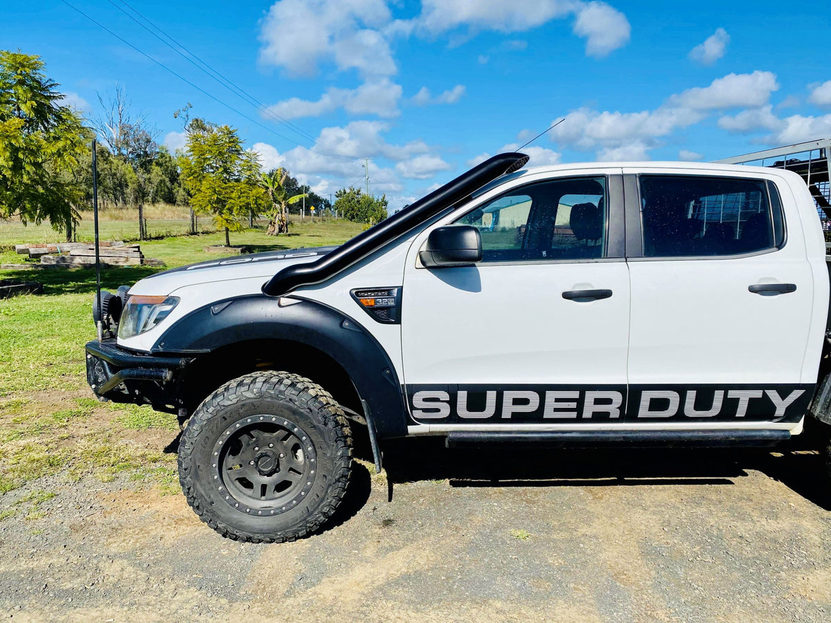 Ford PX Ranger (BI-Turbo WildTrak) - Mid Entry DUAL Snorkels - Seamless Powder Coated