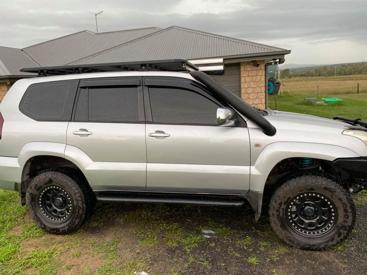 Toyota Landcruiser Prado - 120 Series - Short Entry Snorkel - Seamless Polished