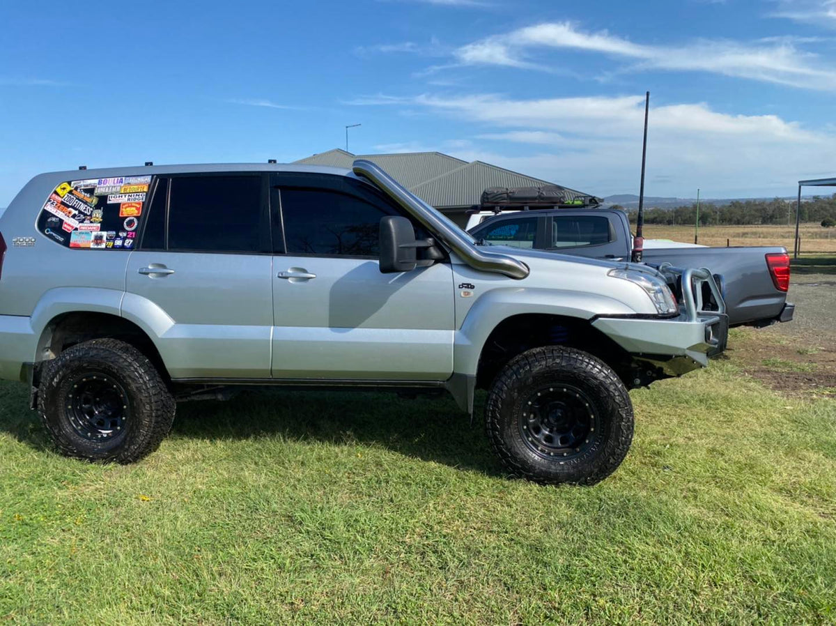 Toyota Landcruiser Prado - 120 Series - Mid Entry Snorkel - Seamless Polished