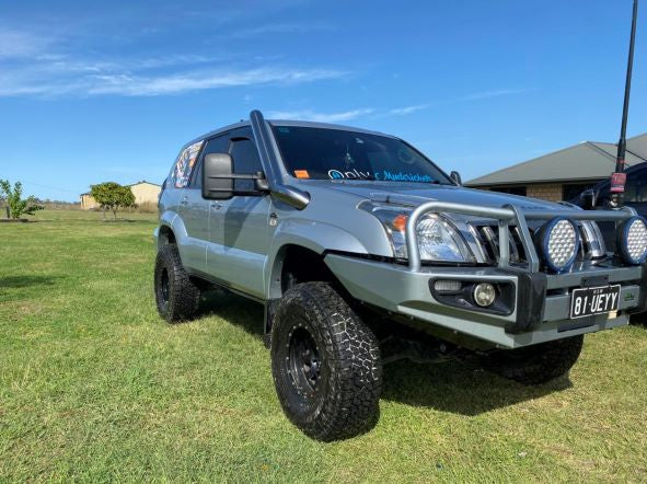 Toyota Landcruiser Prado - 120 Series - Mid Entry Snorkel - Seamless Polished