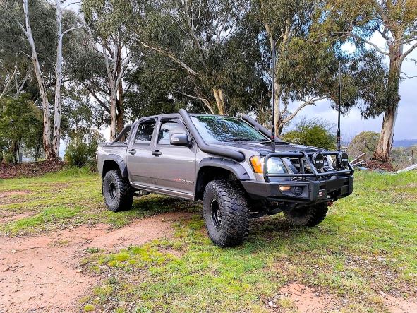 Holden Colorado RC & RA - Long Entry DUAL Snorkels - Seamless Powder Coated