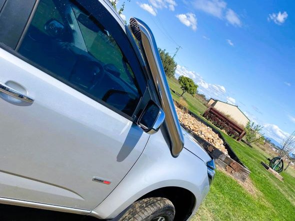 Holden Colorado RG - Short Entry Snorkel - Seamless Polished
