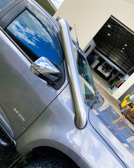 Holden Colorado RG - Short Entry Snorkel - Seamless Polished