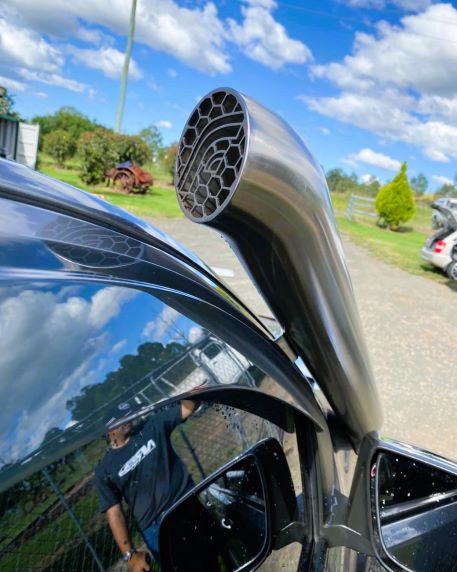 Holden Colorado RG - Short Entry Snorkel - Seamless Polished