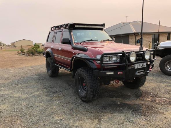 Toyota Landcruiser - 80 Series Snorkel - with Ram Head - Seamless Powder Coated