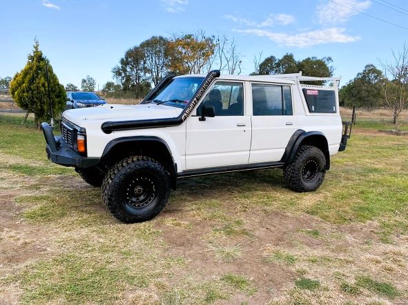 Nissan Patrol GQ - Standard Long Entry DUAL Snorkels - Seamless Powder Coated