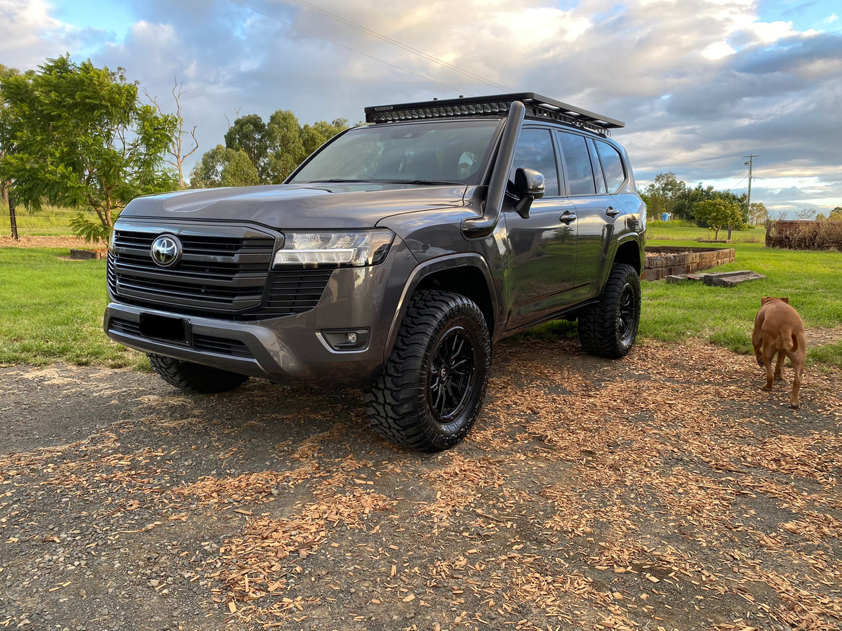 Toyota Landcruiser - 300 Series - 4" Mid Entry Snorkel - Seamless Powder Coated