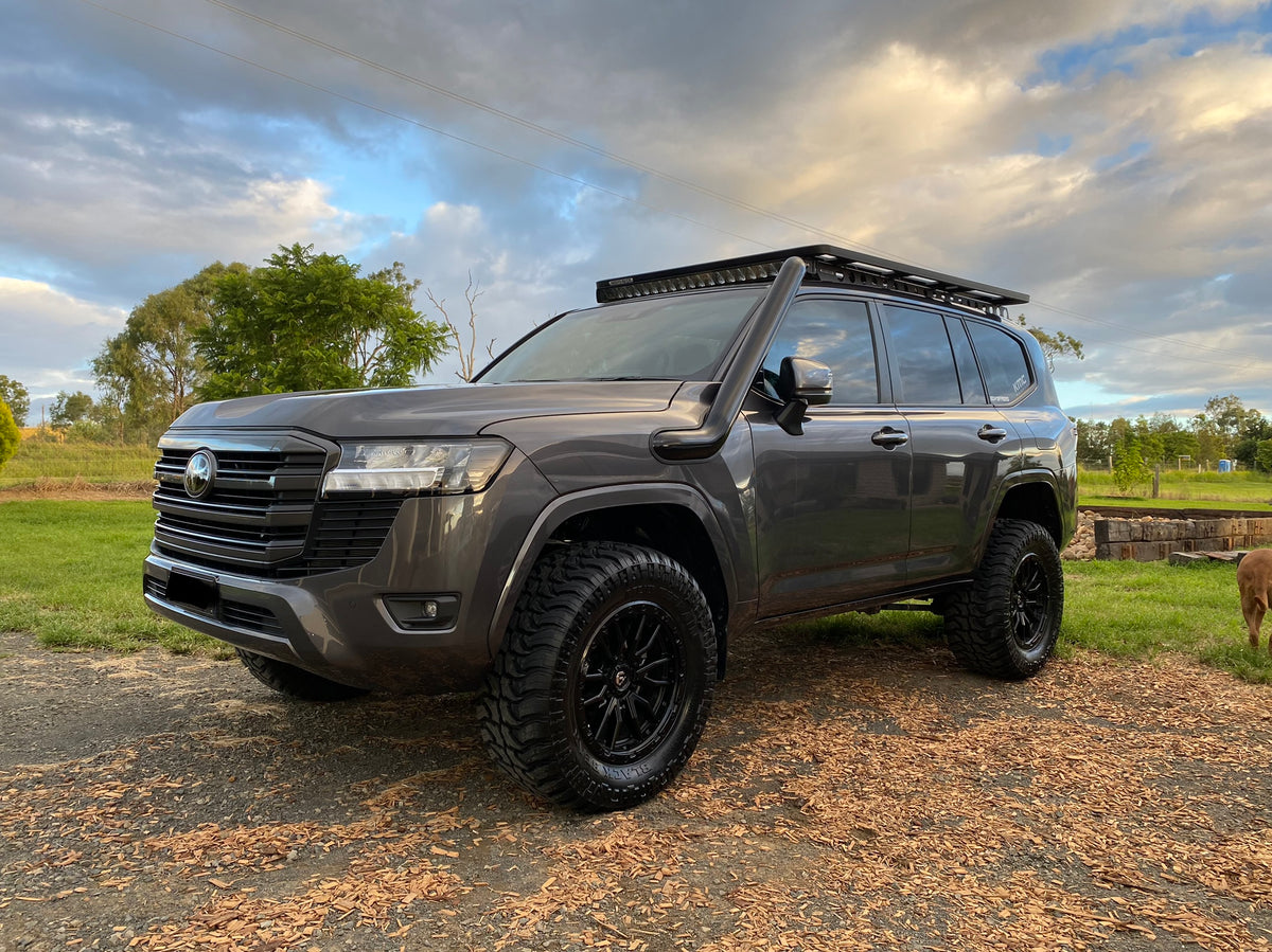 Toyota Landcruiser - 300 Series - 4" Mid Entry Snorkel - Seamless Powder Coated