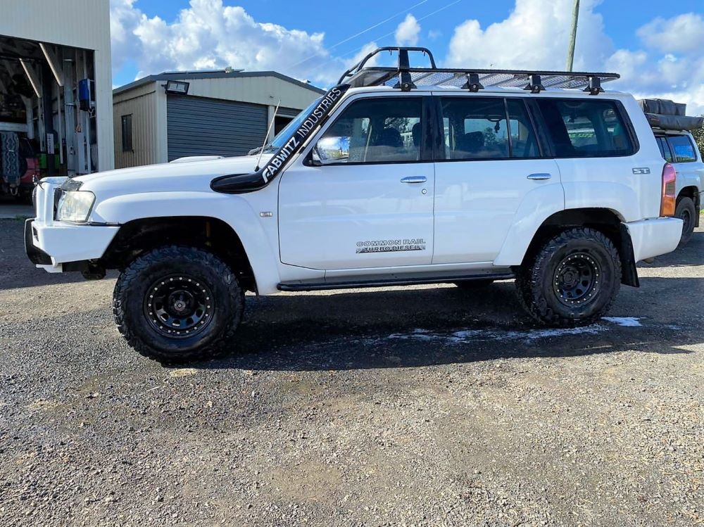 Nissan Patrol GU TB45 & TB48 - Petrol - Tapered Guard Entry Snorkel - Seamless Powder Coated